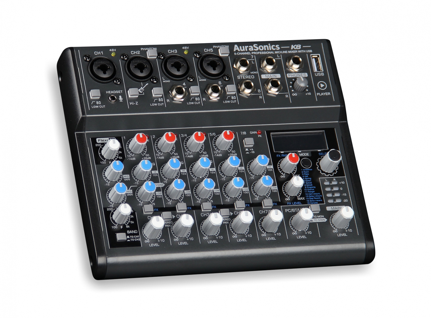 AuraSonics K8 компактный микшерный пульт в Раменском