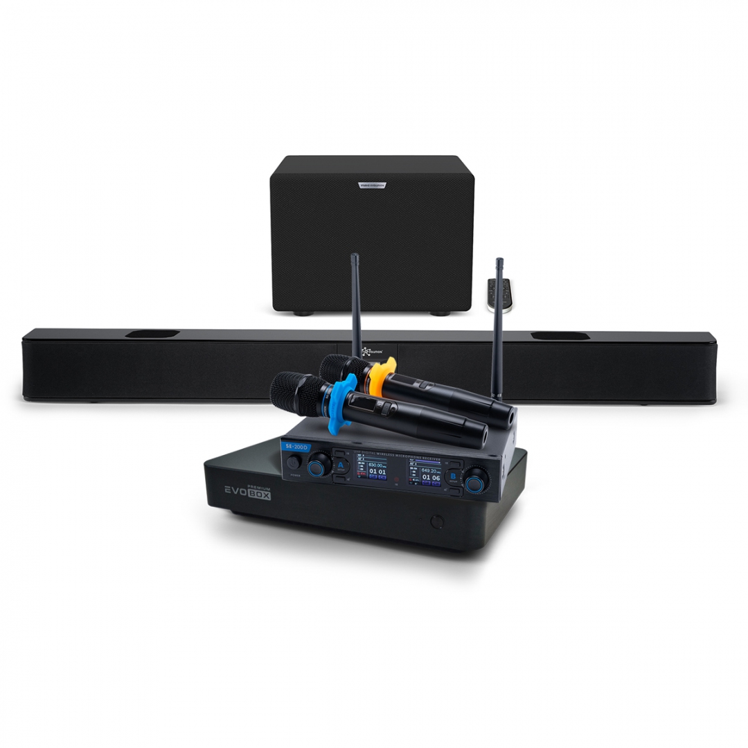 Hi-End караоке-система EVOBOX Premium + EvoSoundBar (саундбар с караоке) в Раменском