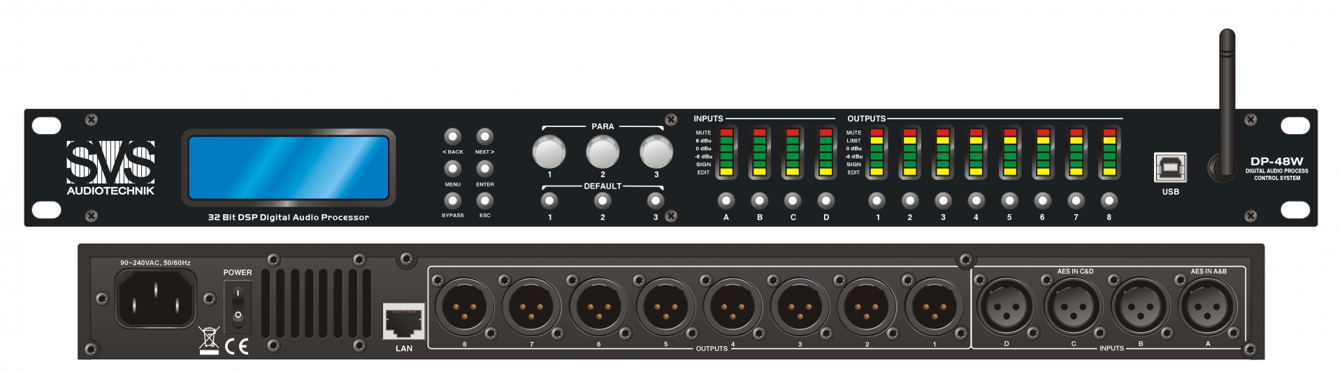 SVS Audiotechnik DP-48W Цифровой процессор: 4 входа 8 выходов в Раменском
