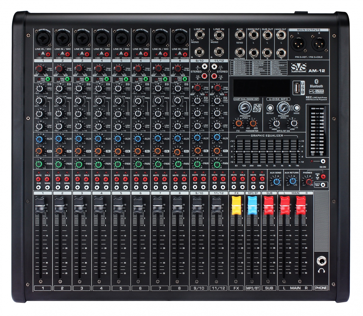 SVS Audiotechnik mixers AM-12 Микшерный пульт аналоговый, 12-канальный в Раменском