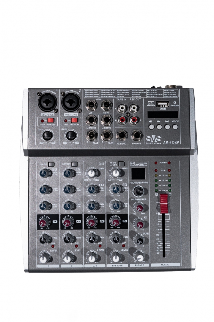 SVS Audiotechnik mixers AM-6 DSP Микшерный пульт аналоговый, 6-канальный SVS Audiotechnik mixers в Раменском